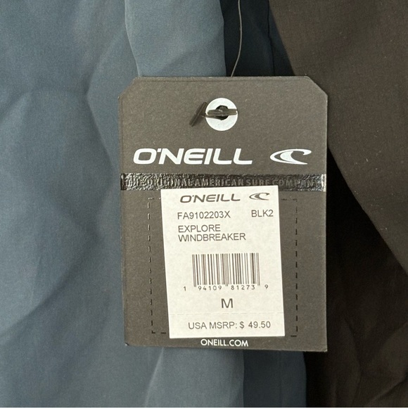 NWT! O'NEILL Men's Explore Windbreaker Light Weight‎ Rain Jacket Size M - Picture 4 of 9